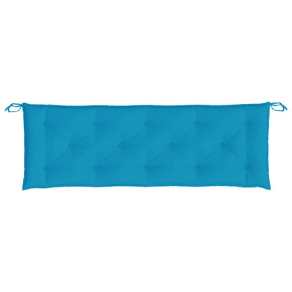 Cuscino per Panca Azzurro 150x50x7 cm in Tessuto Oxford