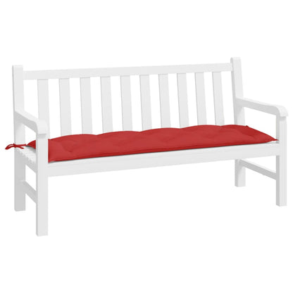 Red Bench Cushion 150x50x7 cm in Oxford Fabric