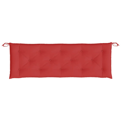 Red Bench Cushion 150x50x7 cm in Oxford Fabric