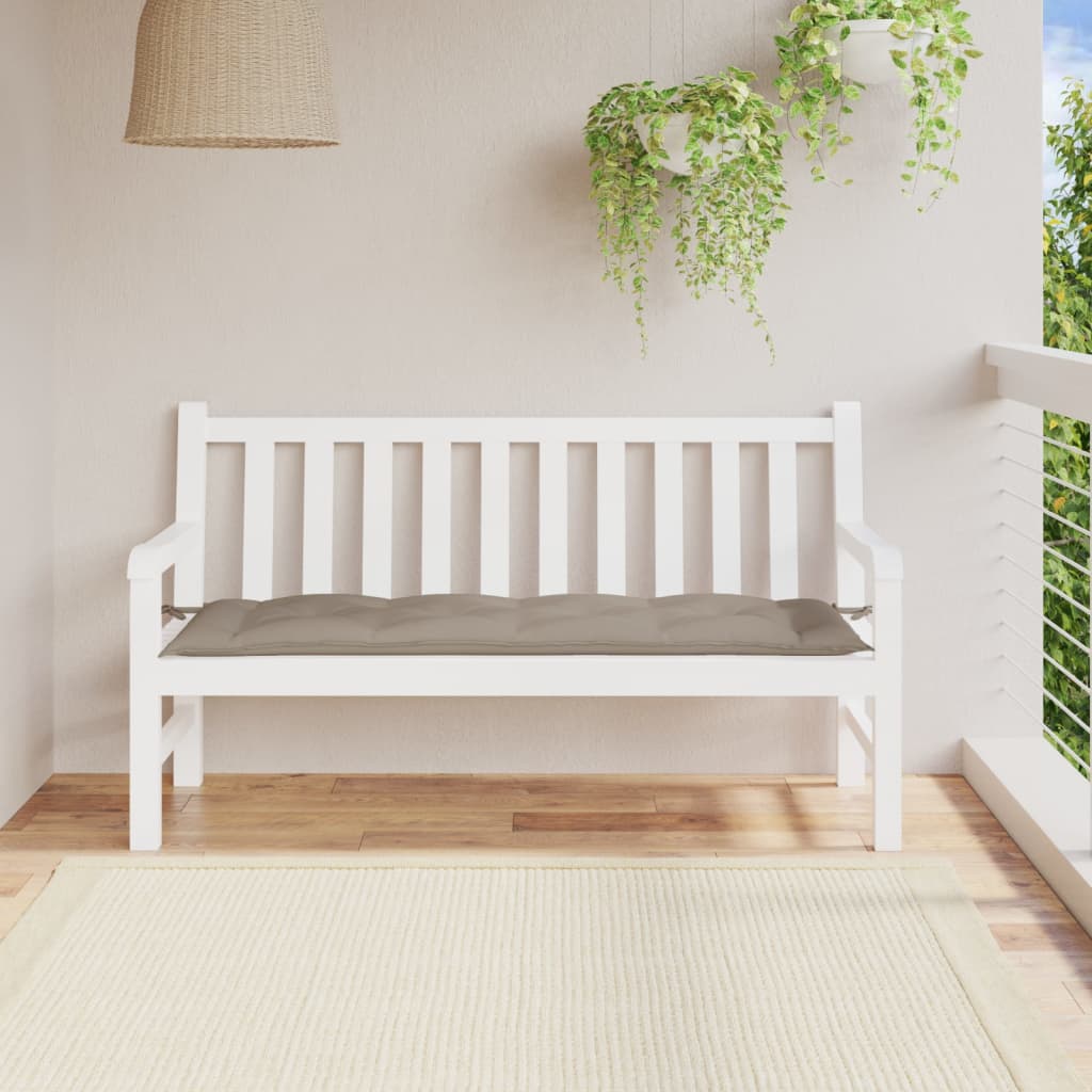 Cuscino per Panca Tortora 150x50x3 cm in Tessuto Oxford - homemem39