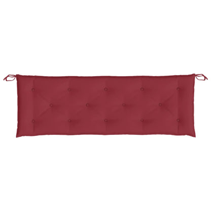 Cuscino per Panca Rosso Vino 150x50x7 cm in Tessuto Oxford