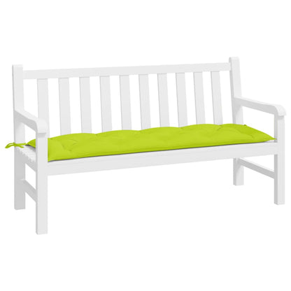 Cuscino per Panca Verde Brillante 150x50x3 cm in Tessuto Oxford