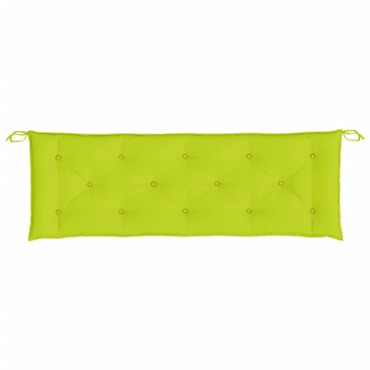 Cuscino per Panca Verde Brillante 150x50x3 cm in Tessuto Oxford