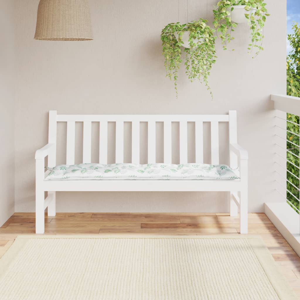 Cuscino per Panca a Foglie 150x50x7 cm in Tessuto Oxford | homemem39