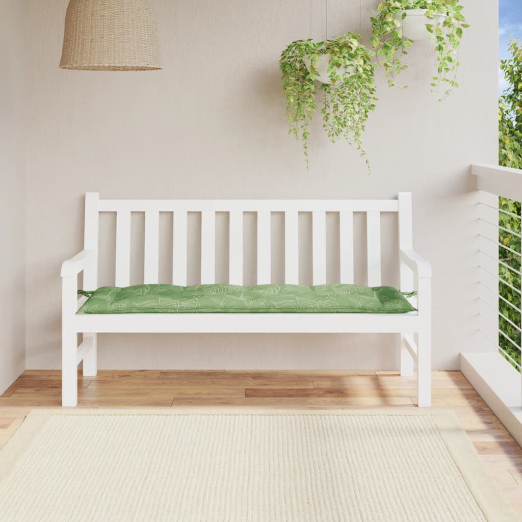 Cuscino per Panca a Foglie 150x50x7 cm in Tessuto Oxford | homemem39
