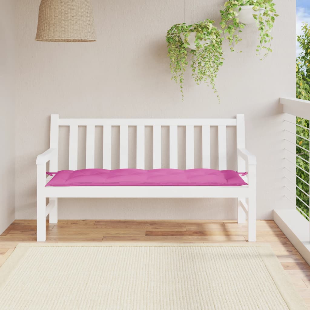 Cuscino per Panca Rosa 150x50x7 cm in Tessuto Oxford - homemem39