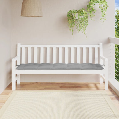 Cuscino per Panca Grigio 180x50x7 cm in Tessuto Oxford | homemem39