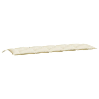Cuscino per Panca Giardino Crema 180x50x7 cm in Tessuto Oxford