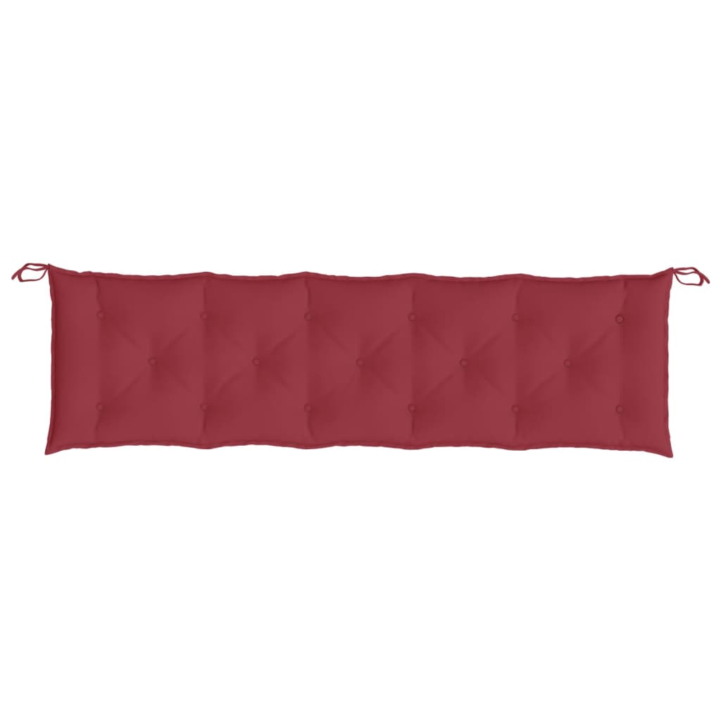 Cuscino per Panca Rosso Vino 180x50x7 cm in Tessuto Oxford - homemem39