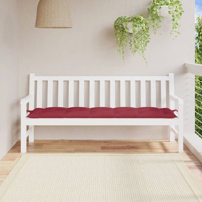 Cuscino per Panca Rosso Vino 180x50x7 cm in Tessuto Oxford - homemem39