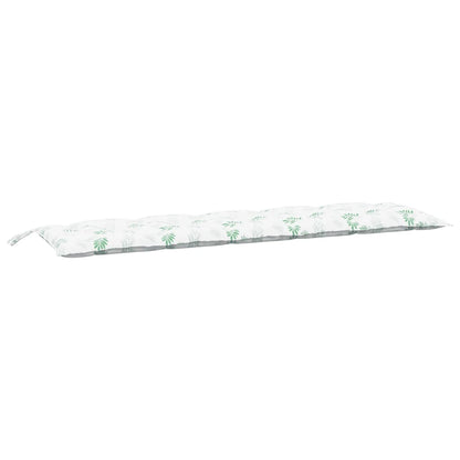 Cuscino per Panca a Foglie 180x50x7 cm in Tessuto Oxford | homemem39