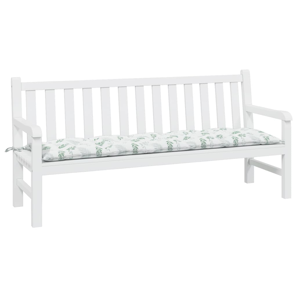 Cuscino per Panca a Foglie 180x50x7 cm in Tessuto Oxford | homemem39