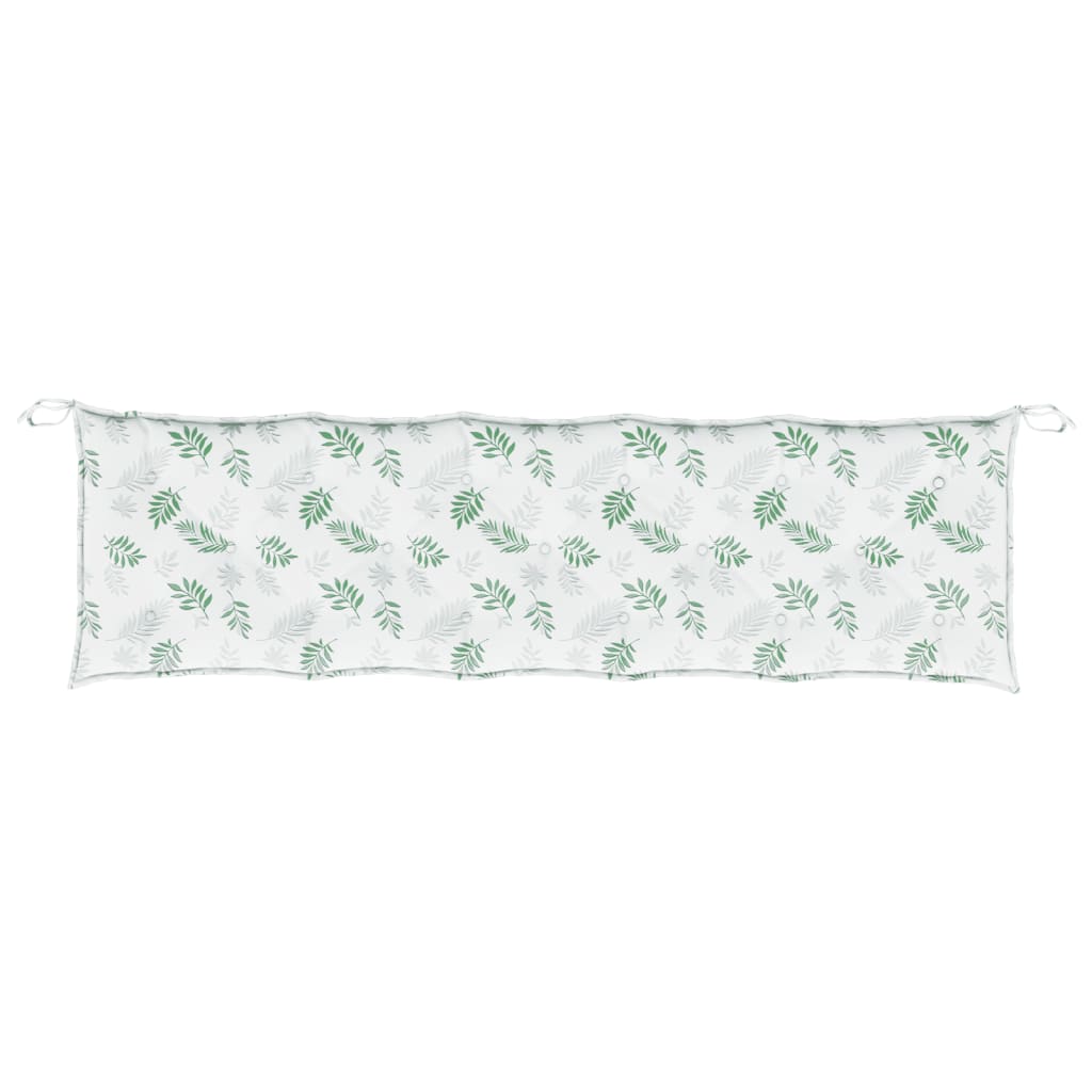Cuscino per Panca a Foglie 180x50x7 cm in Tessuto Oxford