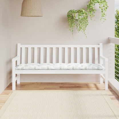 Cuscino per Panca a Foglie 180x50x7 cm in Tessuto Oxford | homemem39