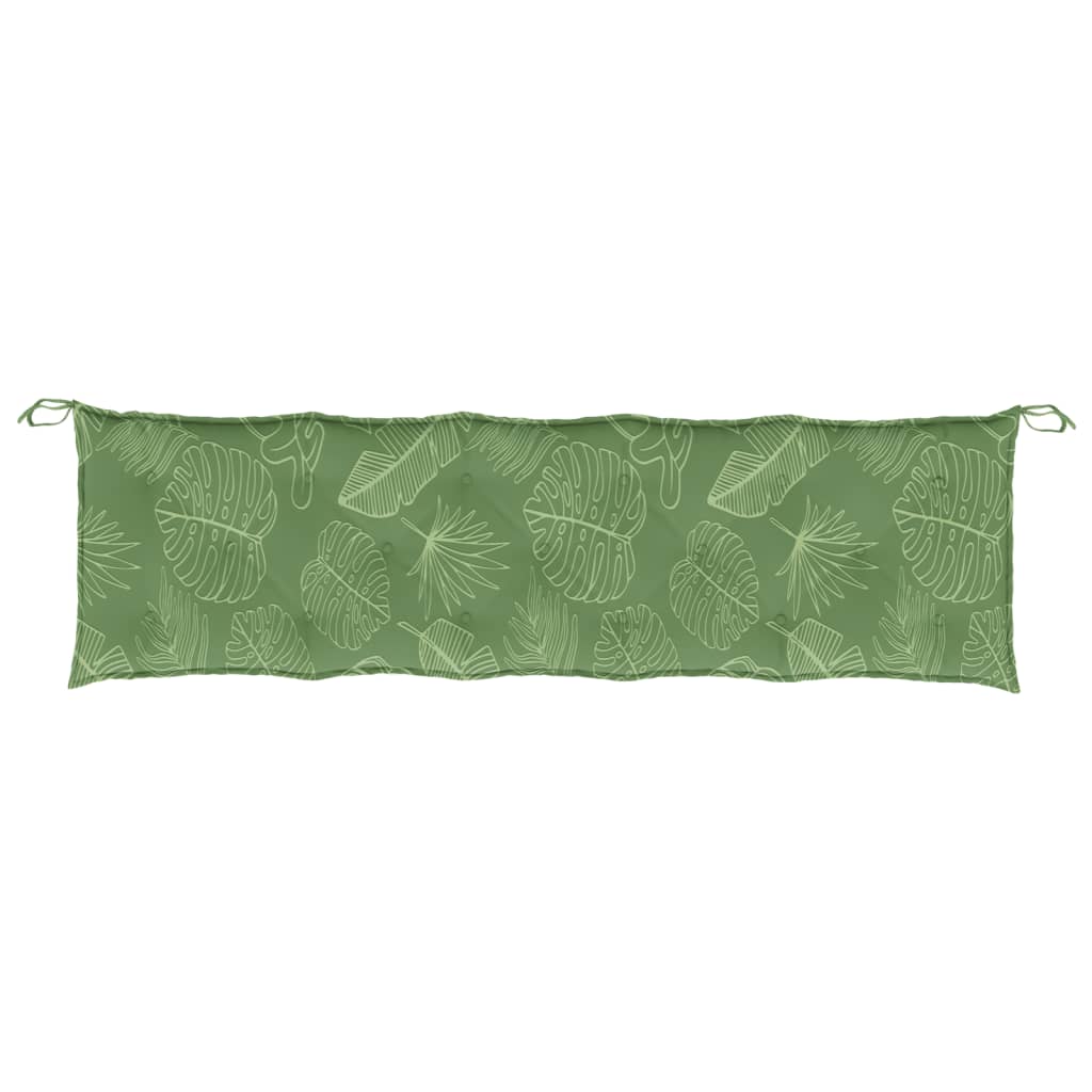 Cuscino per Panca a Foglie 180x50x7 cm in Tessuto Oxford