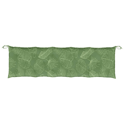 Cuscino per Panca a Foglie 180x50x7 cm in Tessuto Oxford