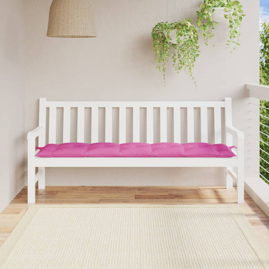 Cuscino per Panca Rosa 180x50x7 cm in Tessuto Oxford - homemem39