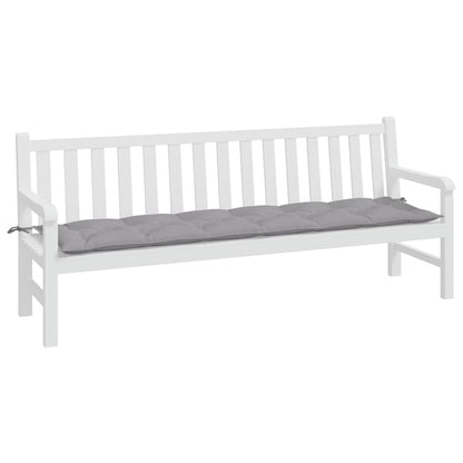 Cuscino per Panca Grigio 200x50x7 cm in Tessuto Oxford - homemem39