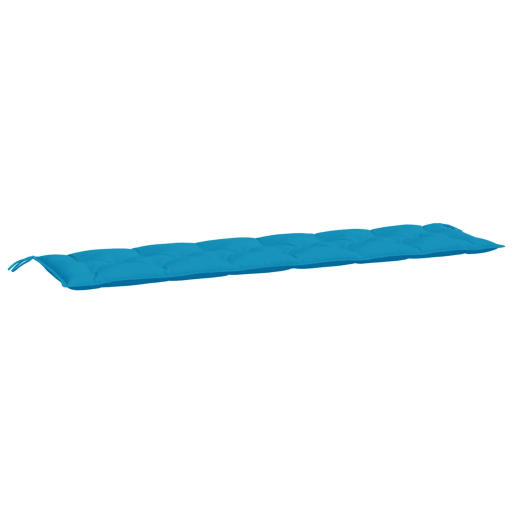 Cuscino per Panca Azzurro 200x50x7 cm in Tessuto Oxford