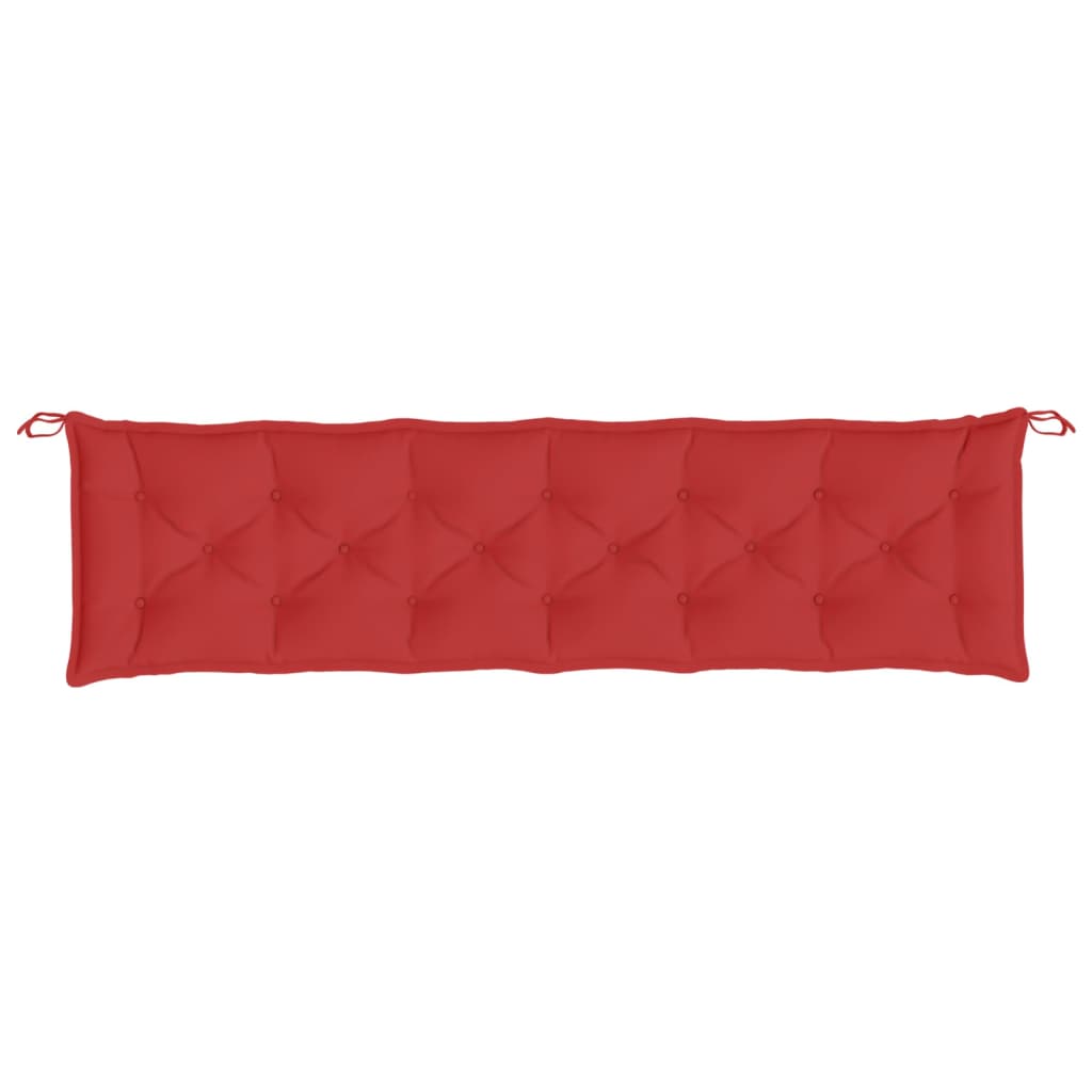 Cuscino per Panca Rosso 200x50x7 cm in Tessuto Oxford - homemem39