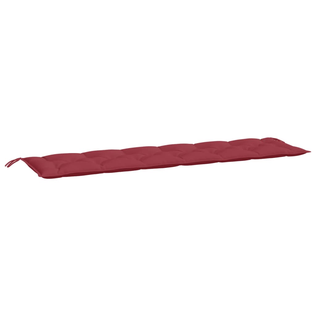 Cuscino per Panca Rosso Vino 200x50x7 cm in Tessuto Oxford