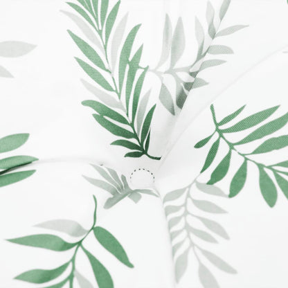 Cuscino Panca da Giardino Motivo a Foglie 200x50x7 cm Tessuto | homemem39
