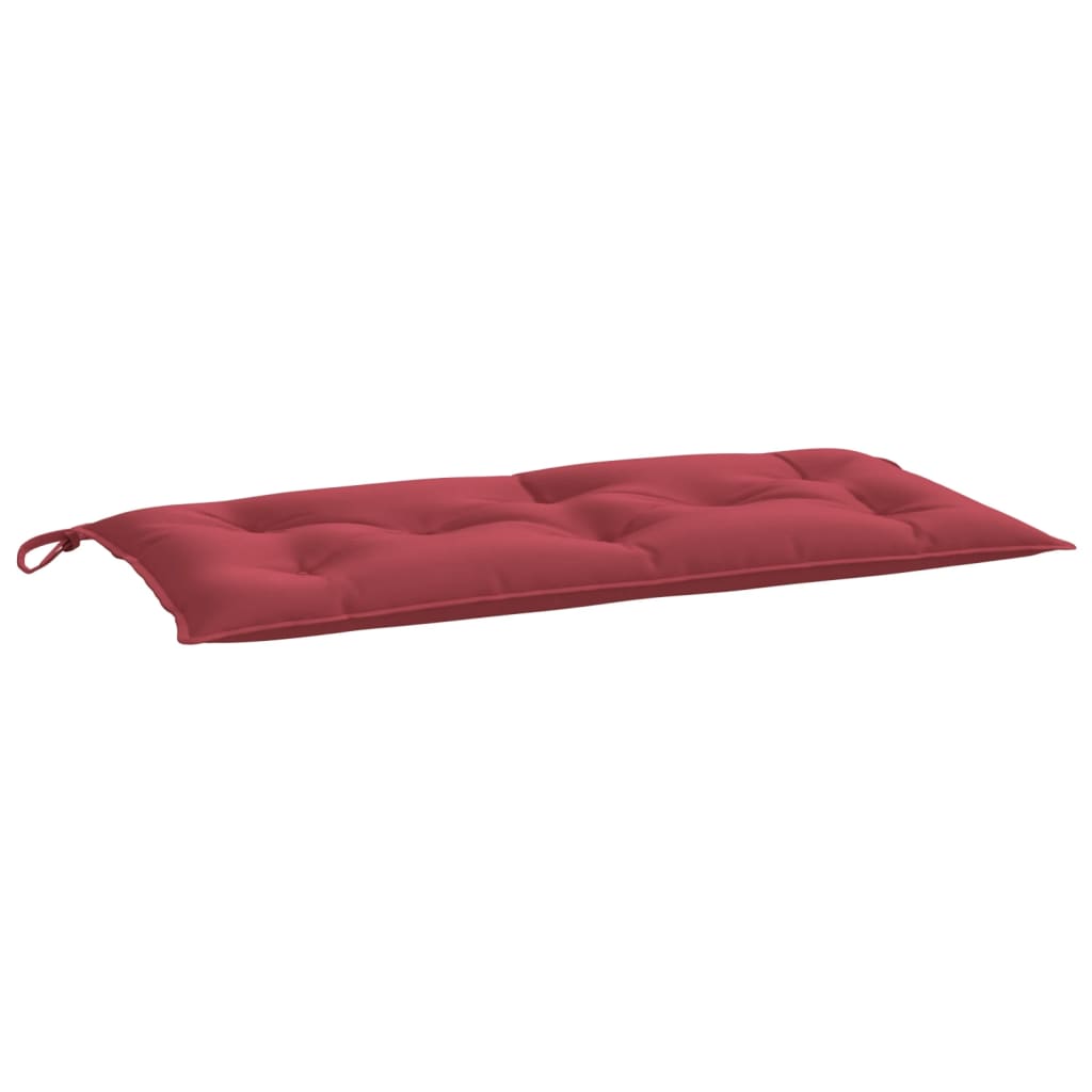 Cuscini per Panca 2 pz Rosso Vino 100x50x7cm in Tessuto Oxford