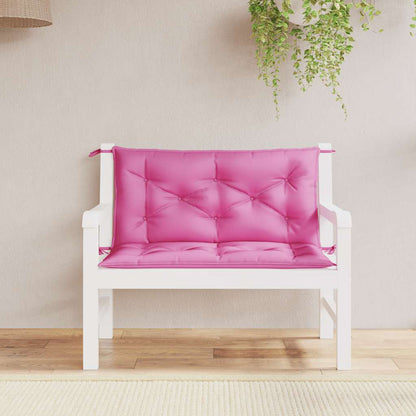 Cuscini per Panca da Giardino 2 pz Rosa 100x50x7 cm in Tessuto | homemem39
