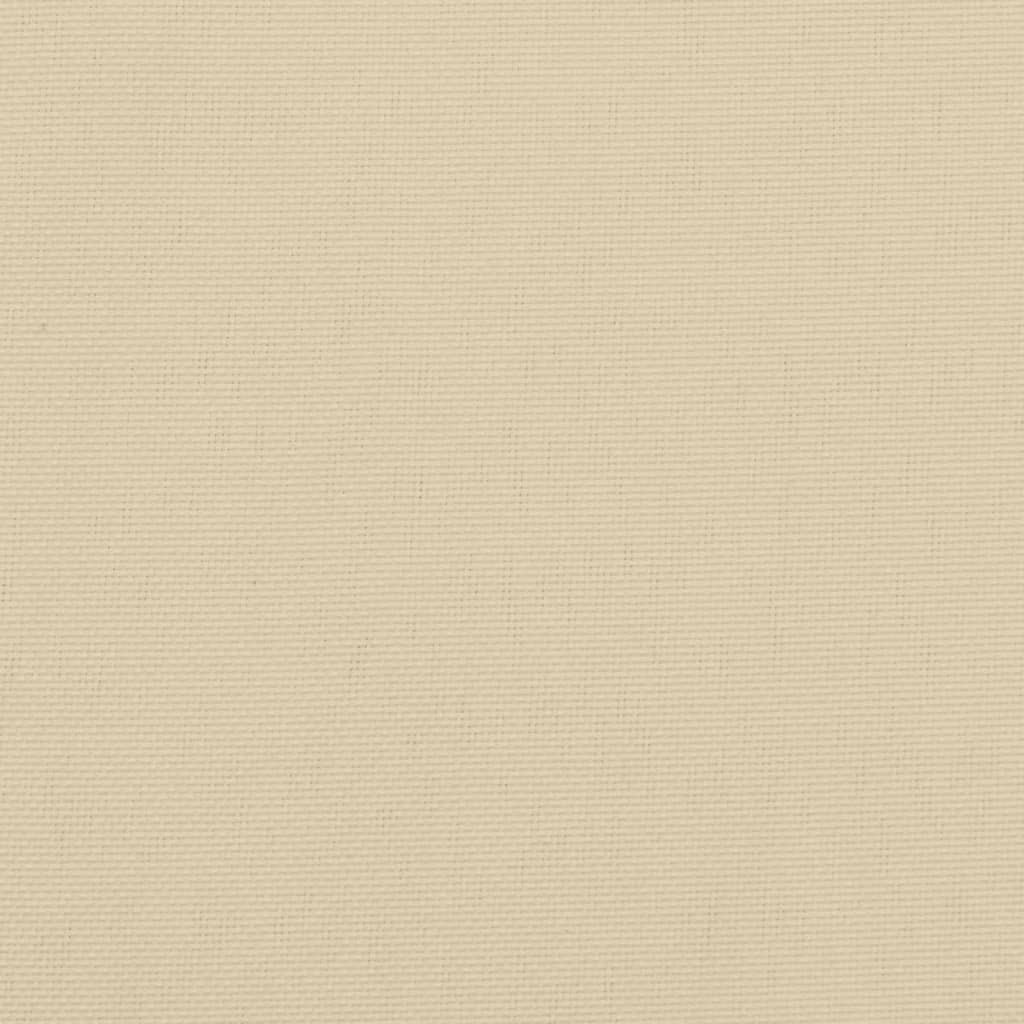 Cuscini Panca da Giardino 2pz Beige 120x50x7 cm Tessuto Oxford