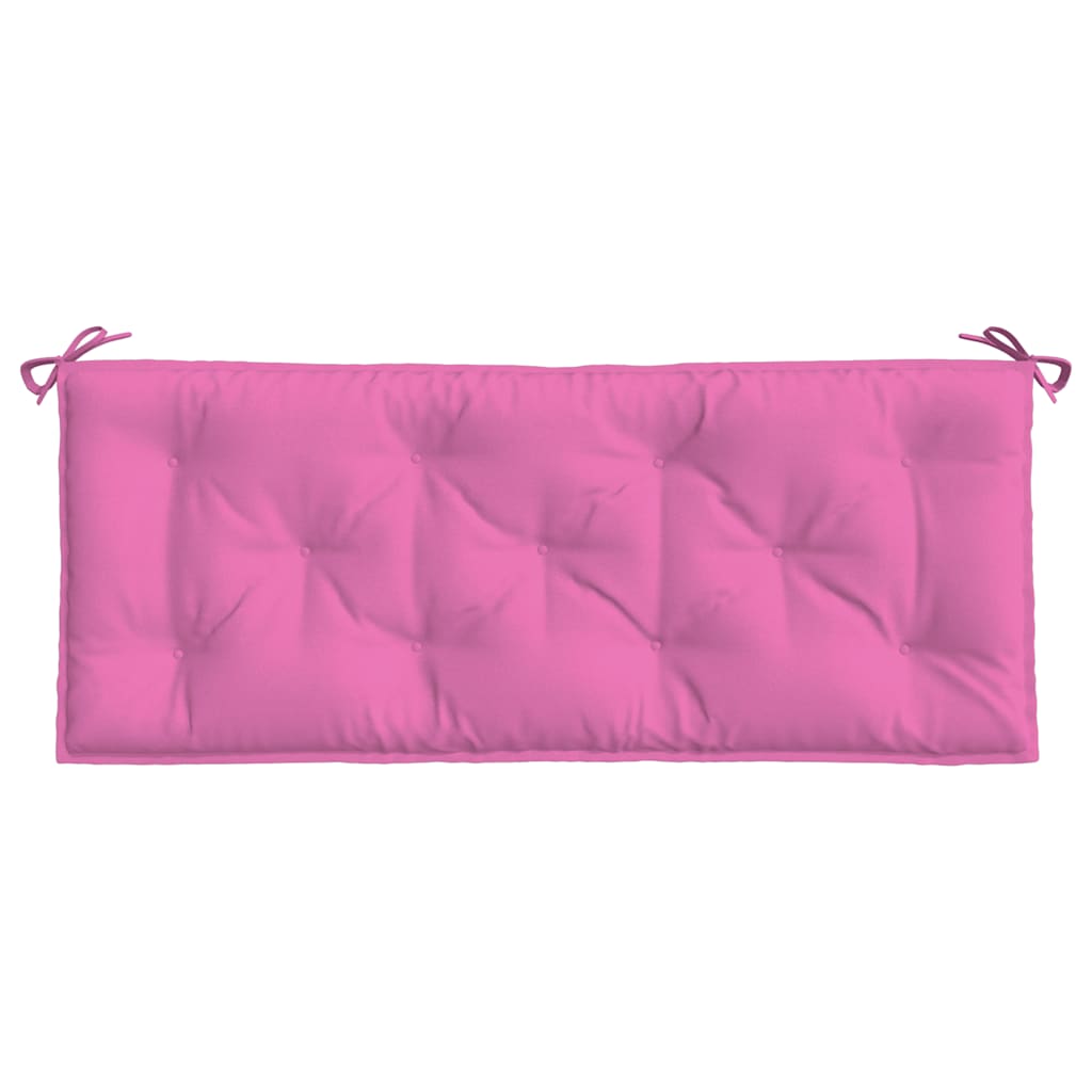Cuscini per Panca da Giardino 2 pz Rosa 120x50x7 cm in Tessuto | homemem39
