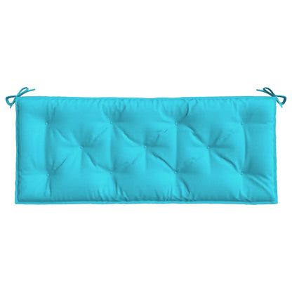Cuscini per Panca da Giardino 2 pz Turchese 120x50x7 cm Tessuto