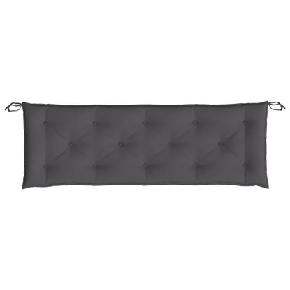 Cuscini Panca Giardino 2pz Antracite 150x50x7cm Tessuto Oxford