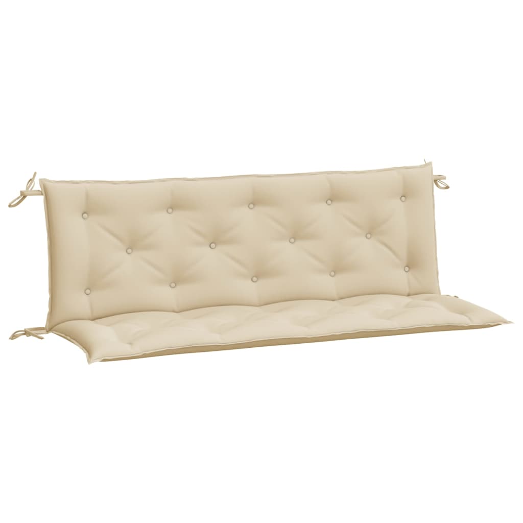 Cuscini Panca da Giardino 2pz Beige 150x50x7 cm Tessuto Oxford - homemem39