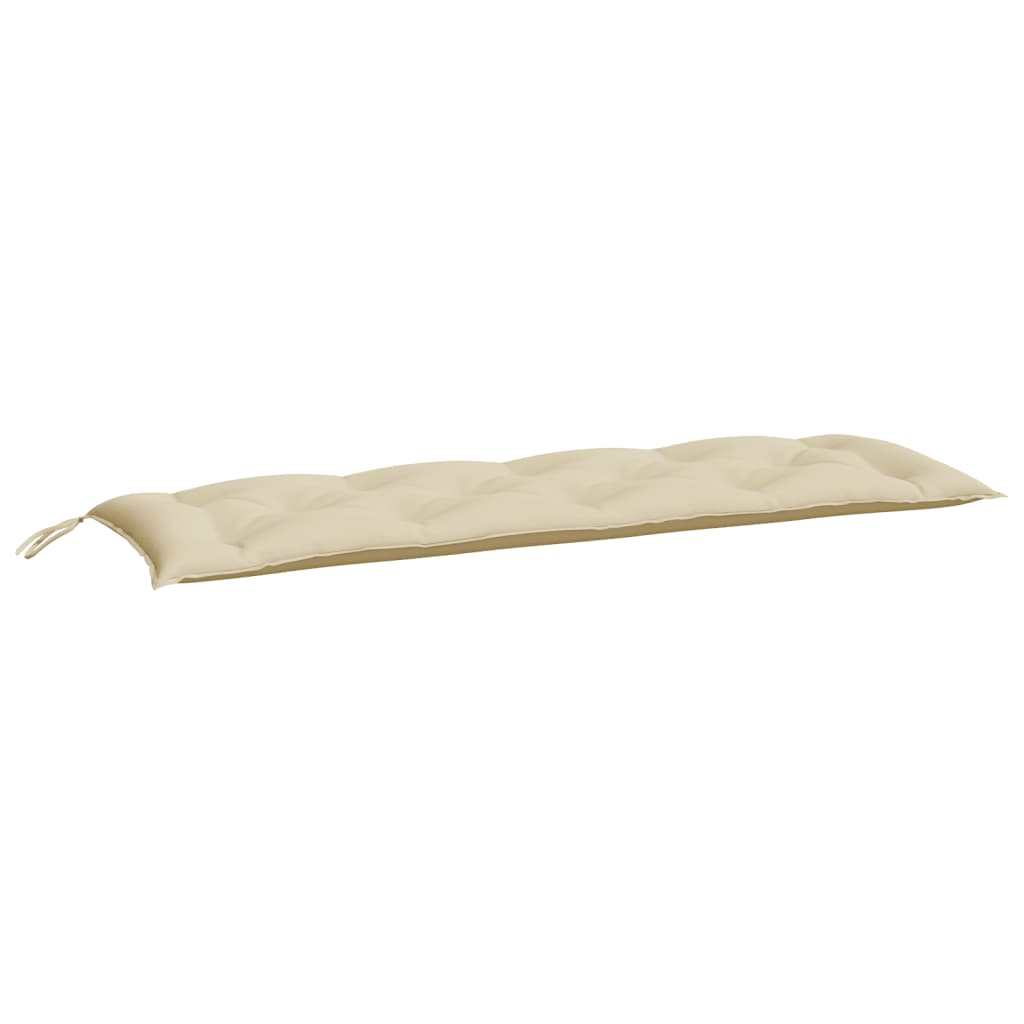 Cuscini Panca da Giardino 2pz Beige 150x50x7 cm Tessuto Oxford