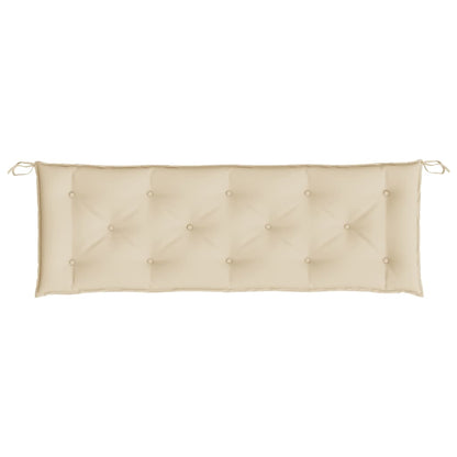 Cuscini Panca da Giardino 2pz Beige 150x50x7 cm Tessuto Oxford