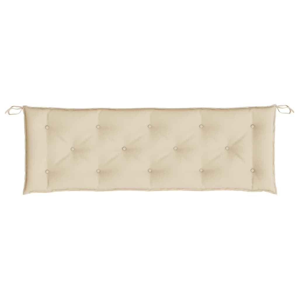 Cuscini Panca da Giardino 2pz Beige 150x50x7 cm Tessuto Oxford - homemem39
