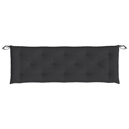 Cuscini per Panca 2 pz Nero 150x50x7 cm in Tessuto Oxford