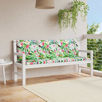 Cuscini Panca da Giardino 2pz Multicolore 150x50x7cm in Tessuto | homemem39