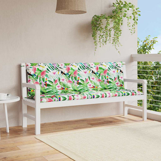 Cuscini Panca da Giardino 2pz Multicolore 150x50x7cm in Tessuto | homemem39