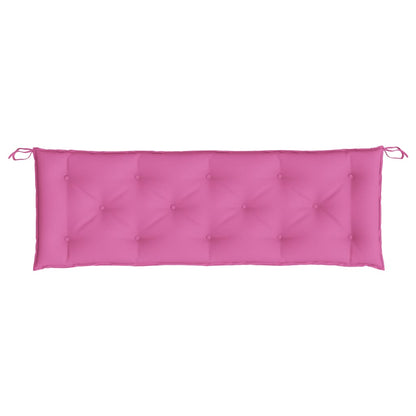 Cuscini per Panca da Giardino 2 pz Rosa 150x50x7 cm in Tessuto