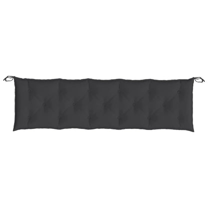 Garden Bench Cushions 2pcs Black 180x50x7cm Oxford Fabric