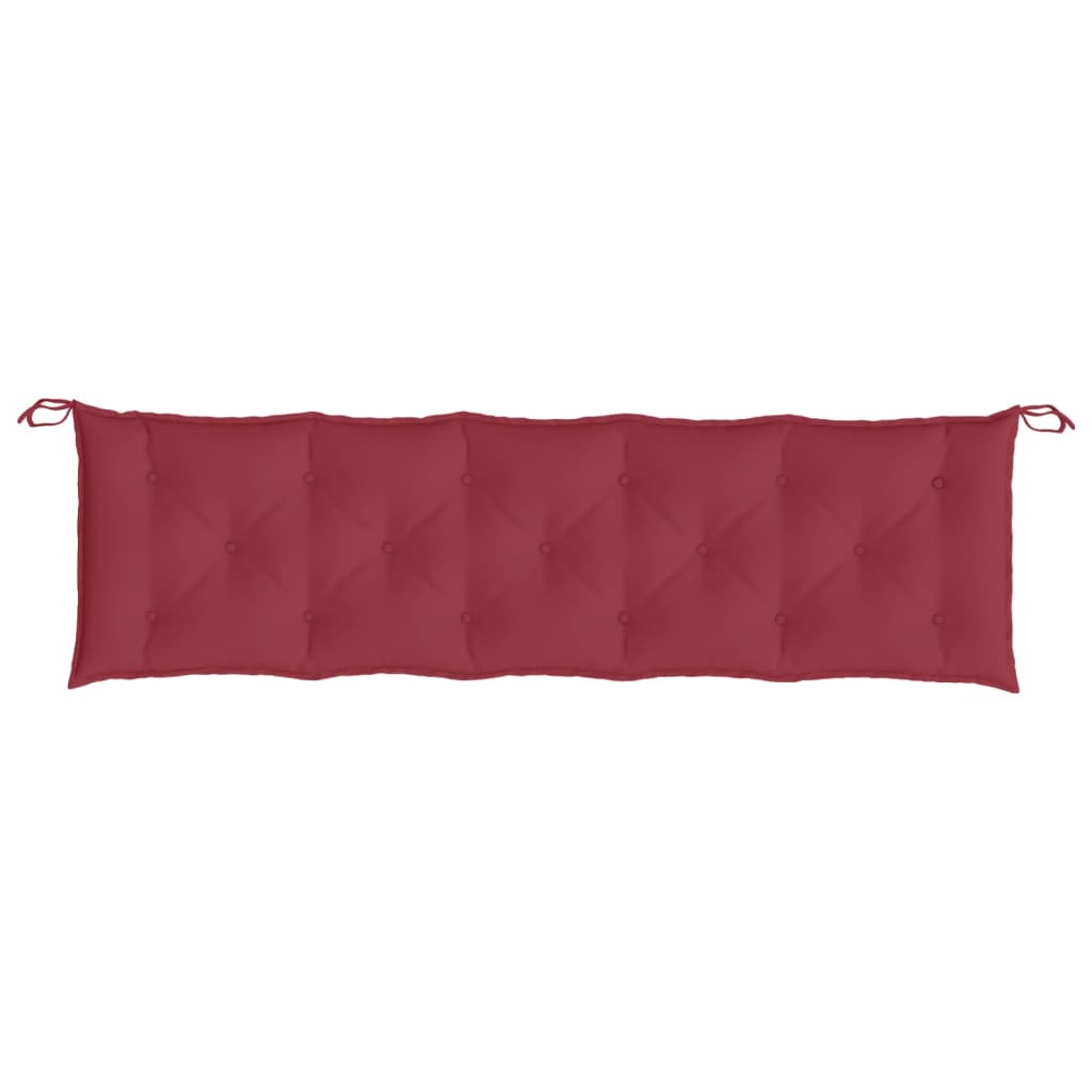 Cuscini per Panca 2 pz Rosso Vino 180x50x7 cm in Tessuto Oxford - homemem39