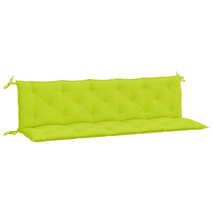 Cuscini per Panca 2 pz Verde Intenso 180x50x7 cm Tessuto Oxford