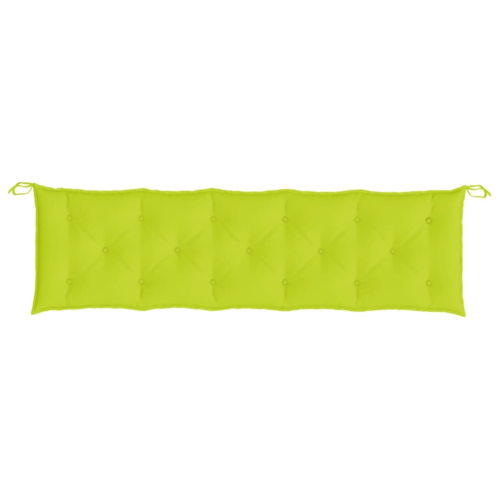 Cuscini per Panca 2 pz Verde Intenso 180x50x7 cm Tessuto Oxford - homemem39