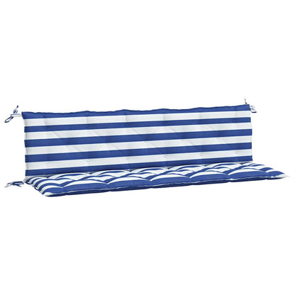 Cuscini per Panca 2 pz Strisce Blu e Bianche in Tessuto Oxford | homemem39