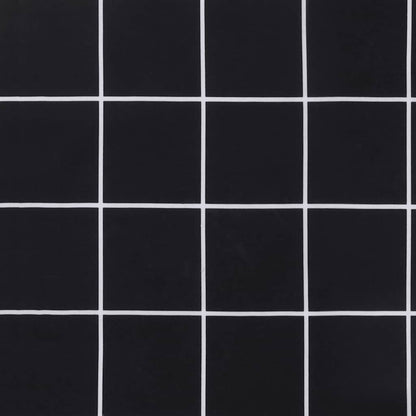 Cuscini per Panca 2 pz Motivo a Quadri Nero in Tessuto Oxford - homemem39