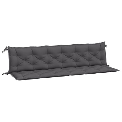 Bench Cushions 2 pcs Anthracite 200x50x7 cm in Oxford Fabric