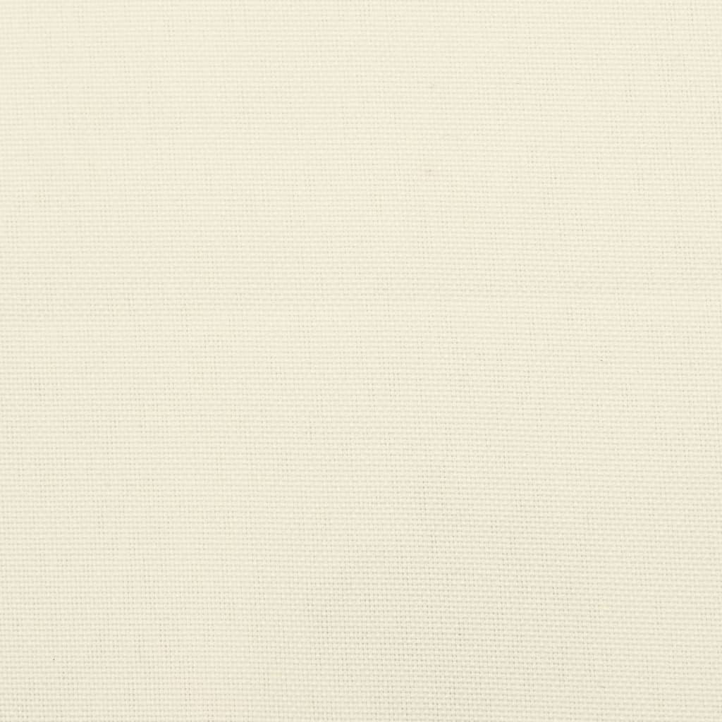 Cuscini Panca Giardino 2pz Bianco Crema 200x50x7 Tessuto Oxford