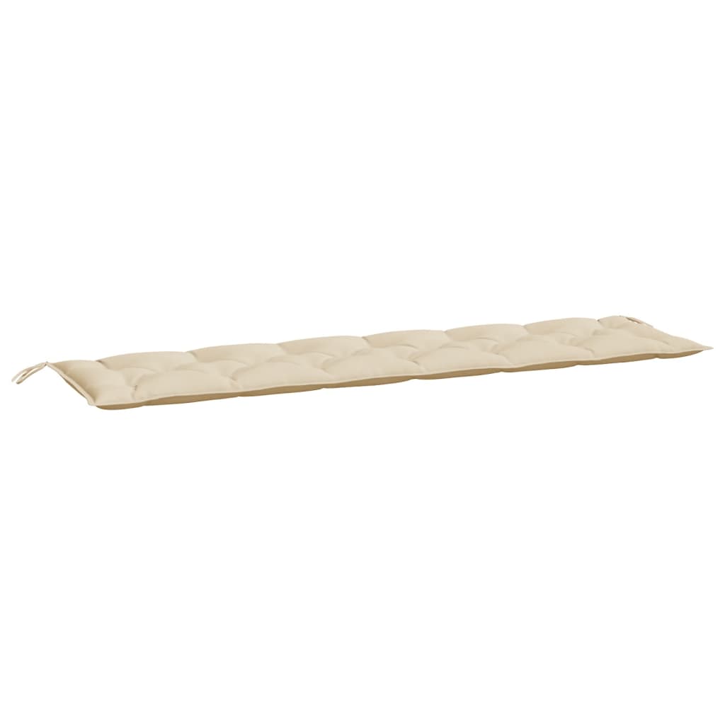 Cuscini Panca da Giardino 2pz Beige 200x50x7cm Tessuto Oxford