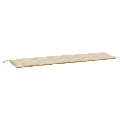 Cuscini Panca da Giardino 2pz Beige 200x50x7cm Tessuto Oxford